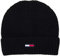 Tommy Hilfiger Herren Mütze TJM Basic Flag Rib Beanie OneSize Schwarz AM0AM05191
