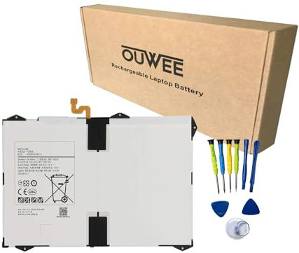 OUWEE EB-BT825ABE - Batería para tablet Samsung Galaxy Tab S3 de 9,7 pulgadas SM-T820 SM-T825820 SM-T825 SM-T825C SM-T825N0 SM-T825Y SM-T827V Series EB-BT825ABA GH43-04702A 3,8 V 22.8Wh