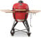 KAMADO BONO - Barbecue Professionale Kamado Bono Media in Ceramica con Supporto da Pavimento con Ruote, Barbecue a Carbonella, Fino a 10 Persone, Diametro 52 cm, Colore Rosso