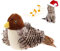 PETGEEK GiGwi Chirping Bird Cat Toys Realistic Bird Plush Toy - Perfect Melody Chaser Cat Toys for Bored Indoor Adult Cats, Best Gift For Birthday, Thanksgiving, Christmas, New Year