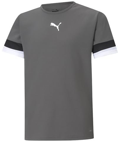 PUMA Teamrise Jersey Jr, Shirt Unisex - Bambini e ragazzi, Smoked Pearl-Puma Black-Puma White, 176
