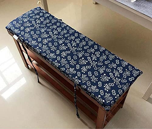 Waschbare Outdoor Ersatzbankauflage 4cm Dicke Garten Terrasse Liege Bank Matratze mit Bindebändern Weich Bequem Bankkissen