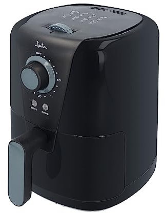 JATA JEFR1221 - Freidora sin aceite con cestillo de 1,5 l. Temperatura de 80 a 200º. Cestillo antiadherente y apto para lavavajillas. Temporizador de 30 minutos. Diseño compacto