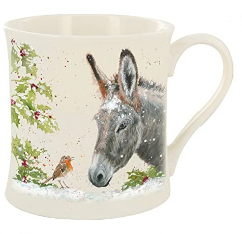 Bree Merryn Fine China Diana & Ross Donkey & Robin Tea/Coffee Boxed Mug 8.5x8cm