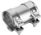 Car Exhaust Pipe Connector, Universal 3 Inch 76mm Car Stainless Steel Exhaust Pipe Connector Adapter with Double Clamp Joiner Exhaust pipes and fittings