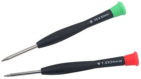 Precision T5 Torx Star Schraubendreher und 5-Punkt 1,2 mm P5 Pentalobe Schraubendreher-Set, kompatibel mit Retina MacBook Pro und Air Repair Tool Kit