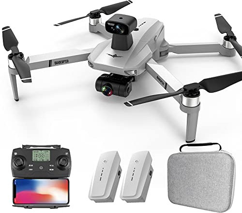 Teeggi KF102 MAX GPS Drone con Telecamera 4K HD, Evitamento Ostacoli Laser a 360 Gradi, 2-Assi Gimbal, 22 Minuti di Volo, Ritorno Intelligente, Professionale Quadricottero RC Droni, 2 Batterie