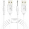 Bicmice USB-LADEKABEL 2,5mm DC Ladekabel für Massagegerät Spielzeug Schnelles Aufladen(2er-Pack)