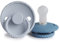 FRIGG Rope Lot de 2 sucettes | Sucette en silicone | Sans BPA | Fabriqué au Danemark | Tétine Cerise Symétrique |(Ocean View/Powder Blue, Taille 2 (6-18 Mois))