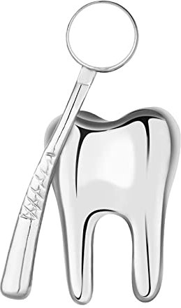 LOVIVER Cartoon Hochzeit Brosche Pins Zahn Anstecknadel Kostüme Abzeichen für Frauen Mädchen Tasche Hut Zubehör, ARGENT