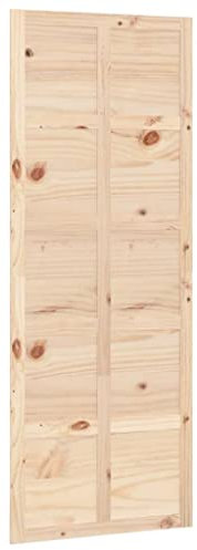 vidaXL Puerta de Granero Madera Maciza Pino 80x1,8x214 cm, Puerta Interior, Puerta, Puerta corrediza de Granero, Puerta corrediza, Puerta Colgante