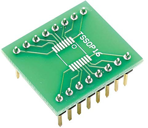 IC-Adapter, 16-TSSOP auf DIP, 2,54 mm, PCB-IC-Adapter, 1 Stück | LCQT-TSSOP16
