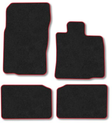 Mini Paceman (2013-2016) Carpet Car Mats | Red Edge Trim Tailored Fit Floor Mats Full Coverage Protection Accessories Easy Clean Anti Slip Made in the UK