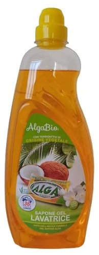 Sapone gel lavatrice ipoallergenico Alga bio per bucato 1950 ml per capi bianchi e colorati