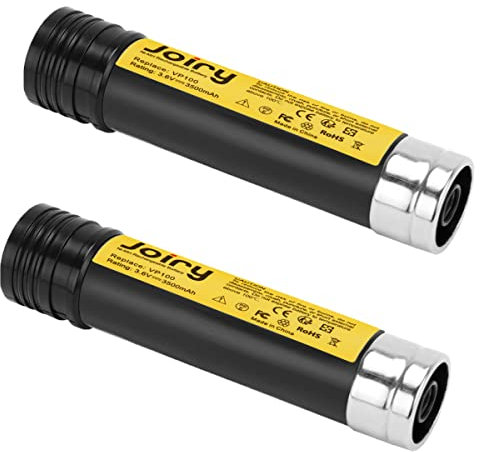2X Joiry 3.6V 3500mAh Ni-MH Batteria per Black & Decker Versapak VP100 VP130 VP100C VP105 VP105C VP110 VP110C VP143
