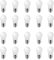 HUAMu 20er Pack E27 Edison Schraube LED Glühbirne, 3W (30W), Kaltweiß, A50 Globe Glühbirne Glühbirne für Hochzeit Halloween Weihnachtsfeier Bar Stimmung Ambiente Dekor…