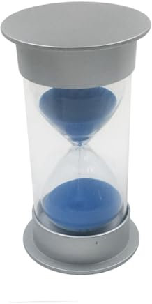 Amosfun Minuten Sanduhr Timer Dekoration Kleine Silberbeschichtete Sanduhr Mit Blauem Sand Kinderspielzeug Für Zuhause Und Büro