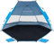 EAGLE PEAK Instant Strandzelt, Strandüberdachung Zelt Sonnenschutz mit Fenstern, 3-4 Personen Tragbares Strandschattenzelt mit UPF50+ UV-Schutz, Einfache Einrichtung, Cabana Beach Shade, Hellblau