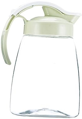 PRETYZOOM Caraffa Acqua Resistente Al Calore e Freddo Da Contenitore Plastica Alimentare Sicura Per Succhi Tè e Bevande Tappo Antiscivolo Colore Verde Formato Piccolo Per Uso Domestico