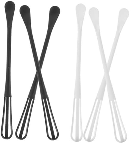 Cabilock Huevo 6 Piezas mini batidor de batidor de de silicona cuchara para batir batidora de mano s manuales batidor de masa batidor de mano manual Reutilizable