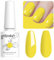 Vishine 8ML Gel Nail Polish 1Pcs Yellow Color Gel Polish Long-Lasting Nails Gel Soak Off Fall Gel Nail Polish Nail Art Manicure Salon at Home, L002