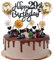 Cnrose Tortendeko Mann Frauen 29. Geburtstag Hello 29 Cake Topper schwarz gold mit Herz Stern Ballon Kuchendeko 29. Geburtstag Happy 29th Birthday Tortendeko 29 jahre Mann 29 Geburtstag Frauen