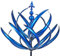Metall Windrad Windspiel Windmühle, Für Garten, Metall Wind Spinner, Windskulptur Spinner, Abnehmbare Wind Drehbare Windmühle Blau, Für Terrasse Hof Rasen Garten, Draußen, Garten, Rasen