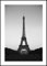 Wandbild Paris, 50 x 70 cm (AUFHÄNGFERTIG) mit hochwertigem Rahmen - Stadt der Liebe Eiffelturm schwarz weiß schwarzweiß schwarzweiss - Limitiertes Premium Bild von Malerifabrikken - Icon Collection