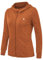 Rdruko Damen UPF 50+ Sonnenschutz Hoodie Laufjacke Sportjacke Leicht Langarm mit 4 Taschen Fitness Trainingsjacke Atmungsaktiv Wanderjacke (Orangenfarbig, S)
