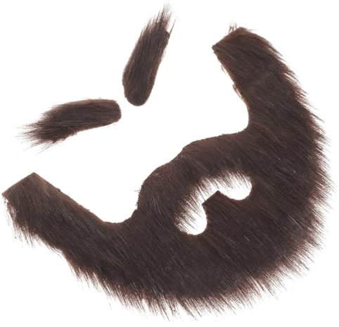 Ciieeo Gefälschte Schnurrbärte DIY Selbstklebend Neuheit Gefälschter Bart Schnurrbärte Aufkleber Halloween-Kostüm Weihnachten Maskerade Partyzubehör