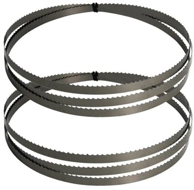 2pcs 42 55 56 58 59 62 67 69 70 72 88 Inch Band Saw Blades, 6TPI X 1/4 Inch Bandsaw Blades, Woodworking Band Sawblade For Wood(100 3/8 x 1/4 inch)