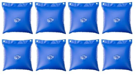 Kellegour 8 pesi per la copertura della piscina, sacchetti per l'acqua per piscine, pesi per l'acqua, sacco per l'acqua quadrata, piccola borsa per la copertura della piscina
