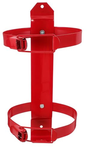 ASAKKURA 2kg Heavy Duty Adjustable Fire Extinguisher Bracket Wall Mount for Vehicles Holder for Home Office and Boat Safety Compact Design for Easy Access Supports Fire Extinguishers