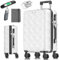 KESSER® Reisekoffer 120L Koffer ABS Hartschalenkoffer mit Zahlenschloss, Kofferwaage & Reisebrieftasche 360° Rollen | Rollkoffer für Business & Reise Trolley mit Teleskopstange & Tragegriff Snow White