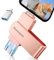 Ruweipan Chiavetta USB per Phone,[Senza APP] 256GB Pendrive USB C 4 in 1 Memoria Esterna USB 3.0 Chiavetta per Scaricare Foto Photostick per OTG Android/Smartphone/PC/Tablet/Pad/iOS(256G,Rosa)