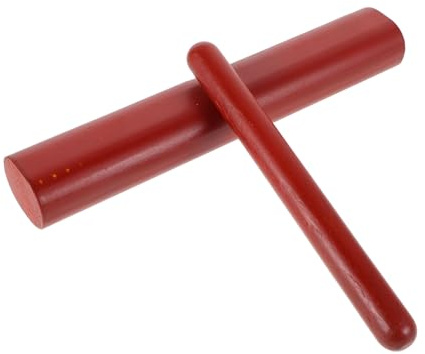 FUTUREORYY 1paar Hochton-holzimitat-orff-percussion-instrument Geeignet Für Junge Mädchen Und Erwachsene Für Musikunterricht Und Aufführungen Birkenholz Vielseitig Einsetzbar Robust Und