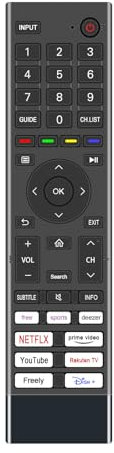 AULCMEET CT-8575 No Voice Replacement Remote Control Compatible with Toshiba 4K OLED Smart TV 75UV2F53DB 65UV2F53DB RC45261 43UV2F53DB 43UV2F53DB 50UV2F53DB 55UV2F53DB