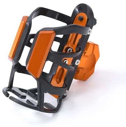 Fahrrad-Flaschenhalter, für Santa Cruz Nomad Cruz Tallboy, Aluminiumlegierung, Motorrad-Getränkehalter, Getränkehalter, Schnellzugriff für Trinkflaschen, für Outdoor-Aktivitäten,Orange