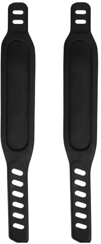 TMZELOA Heimtrainer Pedal Straps mit Reflektierendes Klebeband, Universal Pedalriemen Fahrrad für Heimtrainer, Einstellbare Länge Pedal Strap Passt Die Meisten Fahrradpedale, Fahrrad Zyklus