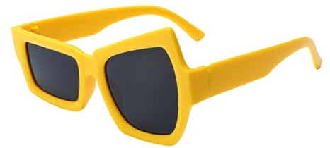 Qapayieg Sonnenbrille Herren,Lustige Brillen Ungewöhnliche Formen - Mit UV-Schutz ausgestattet für Damen und Herren, geeignet für Outdoor-Aktivitäten inklusive Autofahren, Radfahren, am und