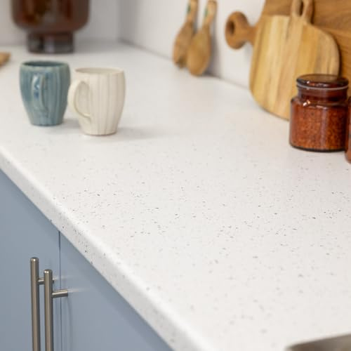 d-c-fix White Granite Quartz Matt 67.5cm x 5m Self adhesive vinyl wrap for worktops