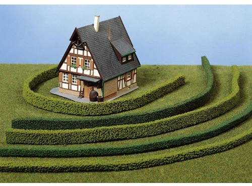 Heki Flexible Hedges 3 Pieces, Size- 50 x 1.4 x 0.7 cm., Colour- Light Green