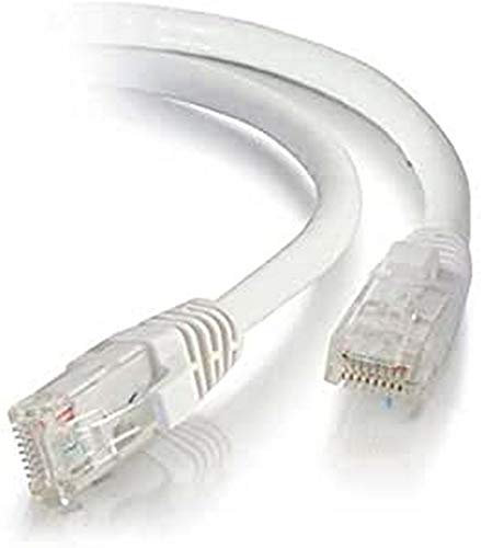 C2G 83264 3M WHT Cat5e Ethernet RJ45 High Speed Network Cable, LAN Lead Cat5e Unshielded PVC UTP Patch Cable