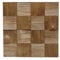 Stegu - Wandpaneele Quadro FSC® - 38x38cm - 4 Stück Set Holzplatten aus Holz Holzpaneele mit Lamellenwand und Eiche-Echtholz-Furnier - Wandverkleidung für Wohnzimmer, HomeOffice & Wohnzimmer