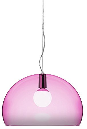 Kartell FL/Y, Suspension Lamp, Pink