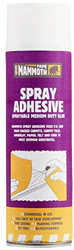 Everbuild Mammoth Spray Adhesive 500ml - 2SPRAY05 | Sprayable Heavy Duty Adhesive
