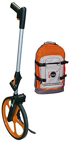 Nedo Leichtmessrad Econo, Radumfang 1 m, mit Trekking-Rucksack