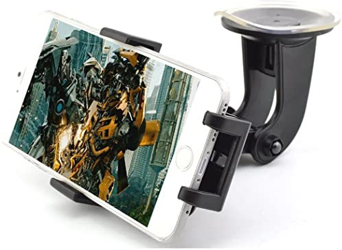 Rheme Cell Phone Mount in Car Phone Holder in Car Dash Car Mount Universal Cradle Windshield Apple , Samsung , HTC Adjustable Windshield Holder Cradle with Strong Sticky Pad for iPhone X Xr 8 Samsung