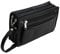 Bag Street Leder - Exquisite Leder Herren Handgelenktasche, Herrentasche, Handtasche, Handgepäck-Tasche (Schwarz - Doppelkammer) - präsentiert von ZMOKA®