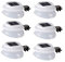 yohooo Dachrinne solarleuchten Warmweiß Licht, Solarlampen für Außen,IP55 Gartenlampe für Wände, Auffahrt Innenhof,Zäune,Flur,Veranda-6Stück